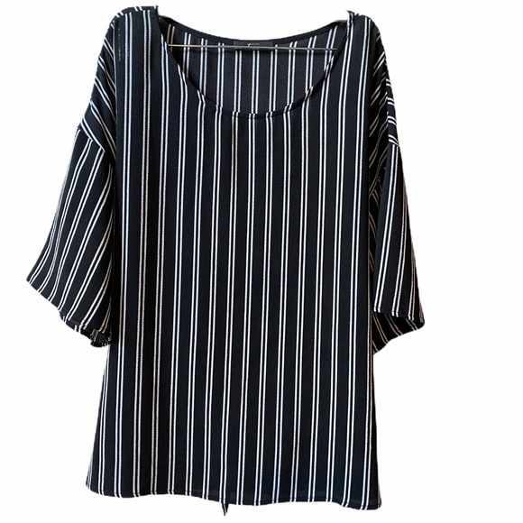 Tua Tops - Tua striped short sleeve blouse